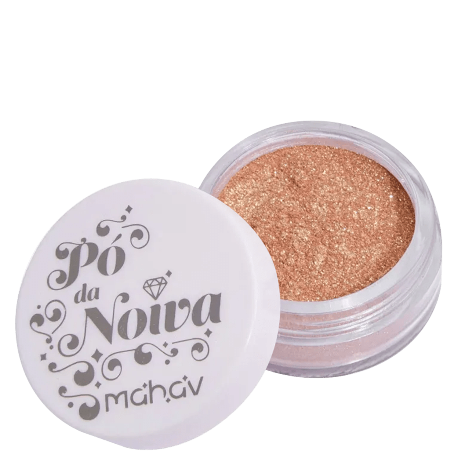 Iluminador Facial e Corporal Pó Mahav da Noiva Ouro Mãe da Noiva 04 Sem G.