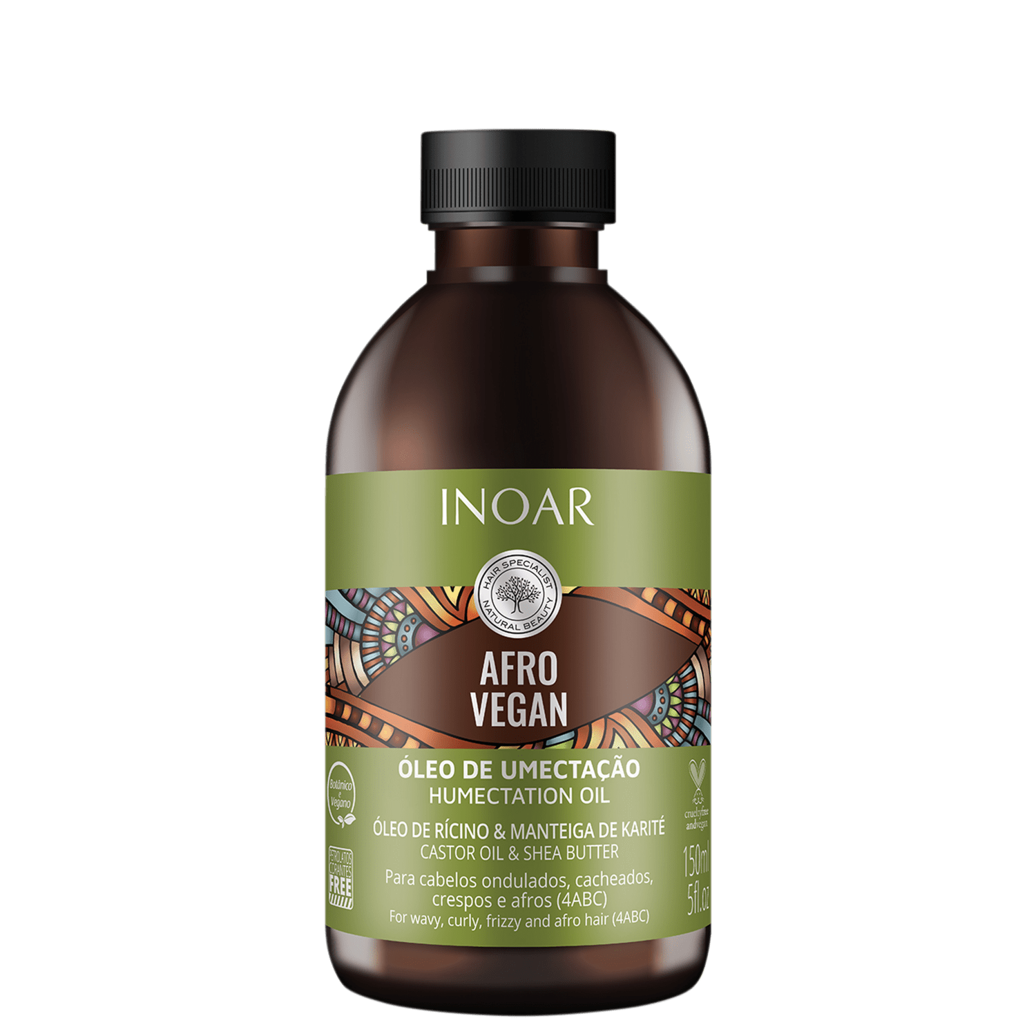 Óleo Capilar Inoar Afro Vegan 150ml