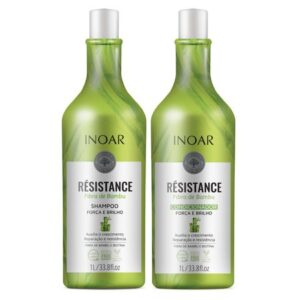 Kit Shampoo Condicionador Inoar Resistance Fibra de Bambu