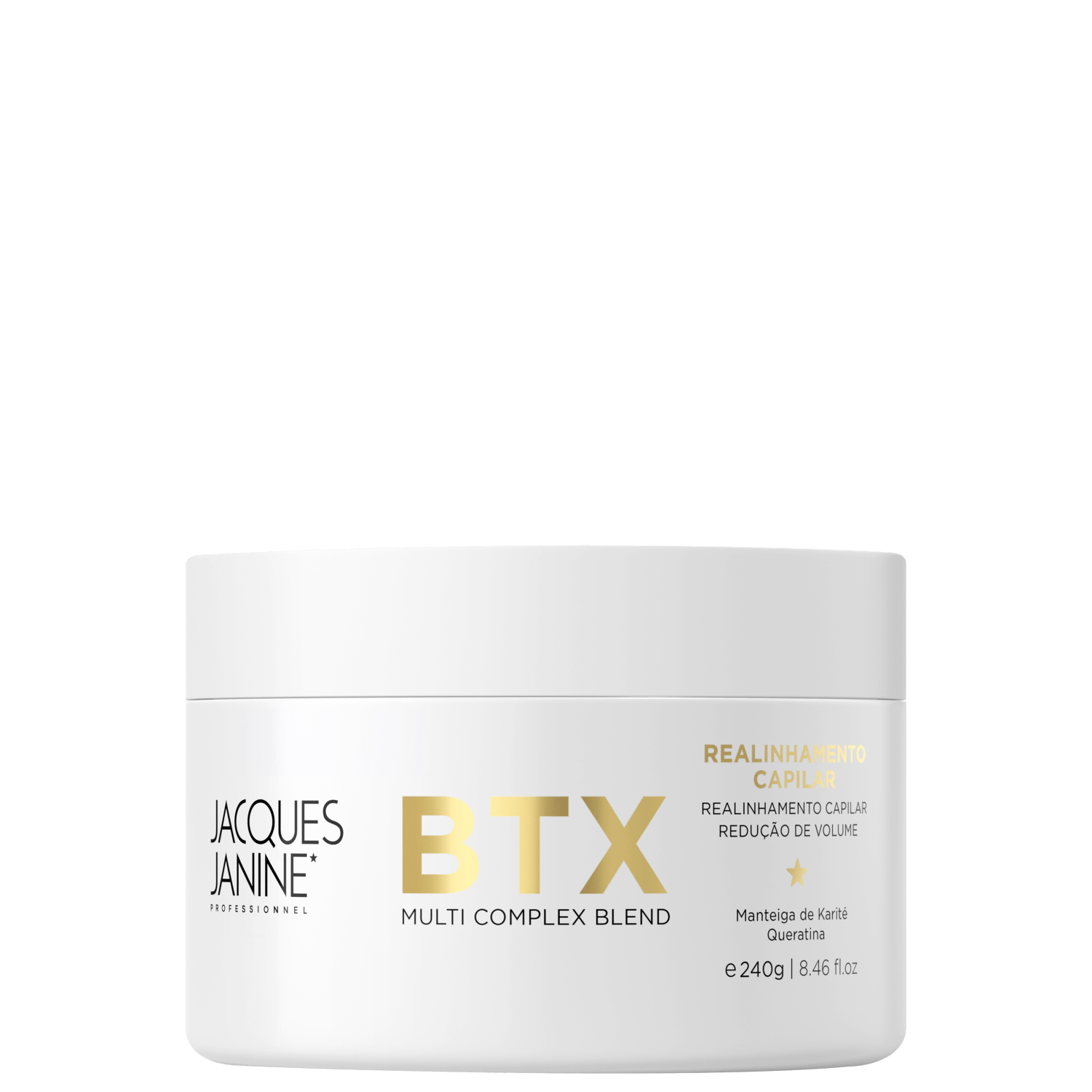 Máscara Capilar Jacques Janine Professionnel BTX Smoothing Realinhamento Capilar 240g