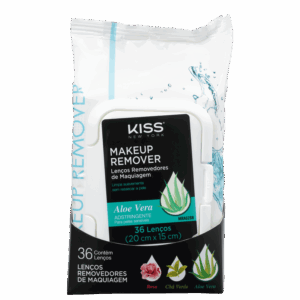Lenço Demaquilante Kiss New York Aloe 36 Unidades