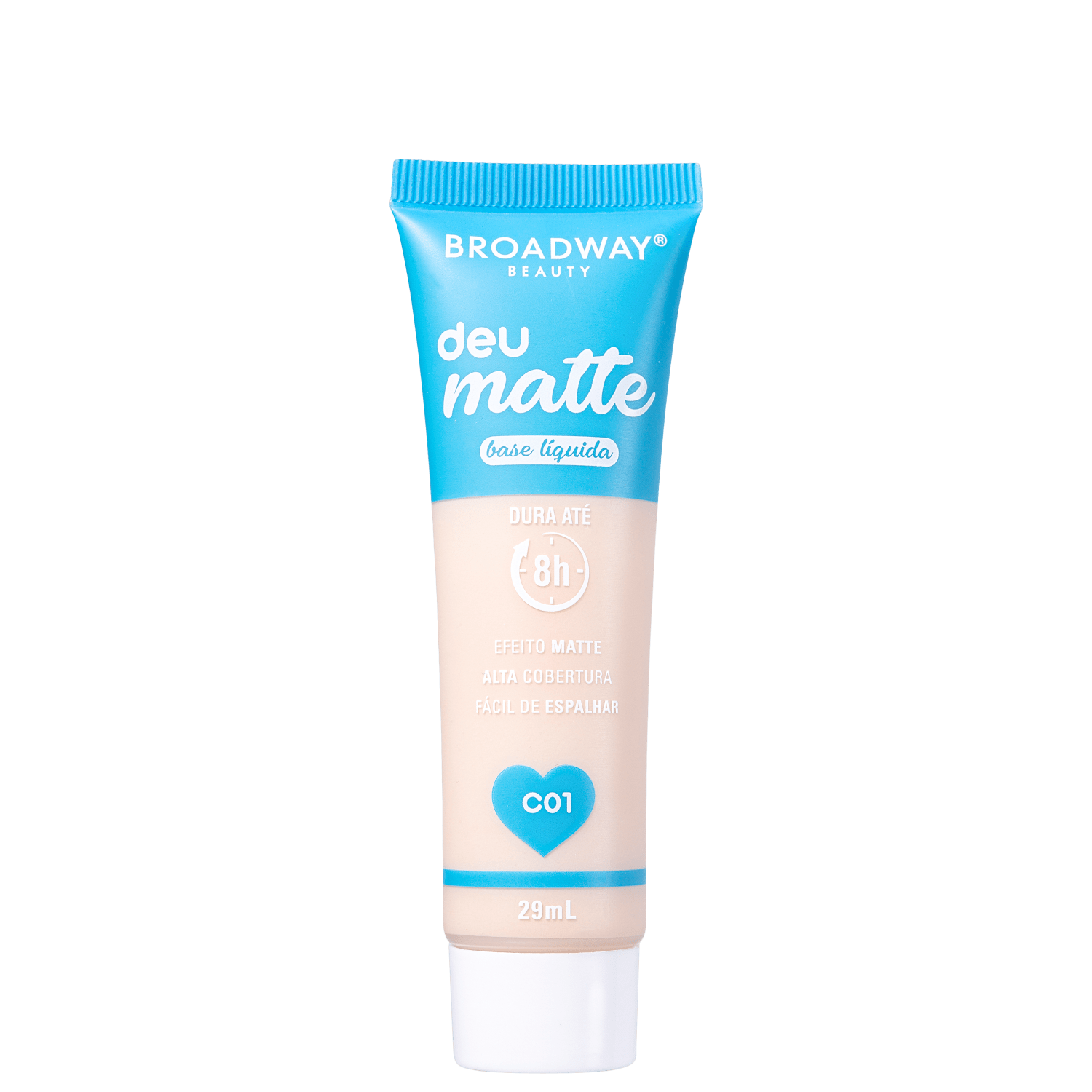 Base Líquida Kiss New York Broadway Beauty Deu Matte C01 29ml