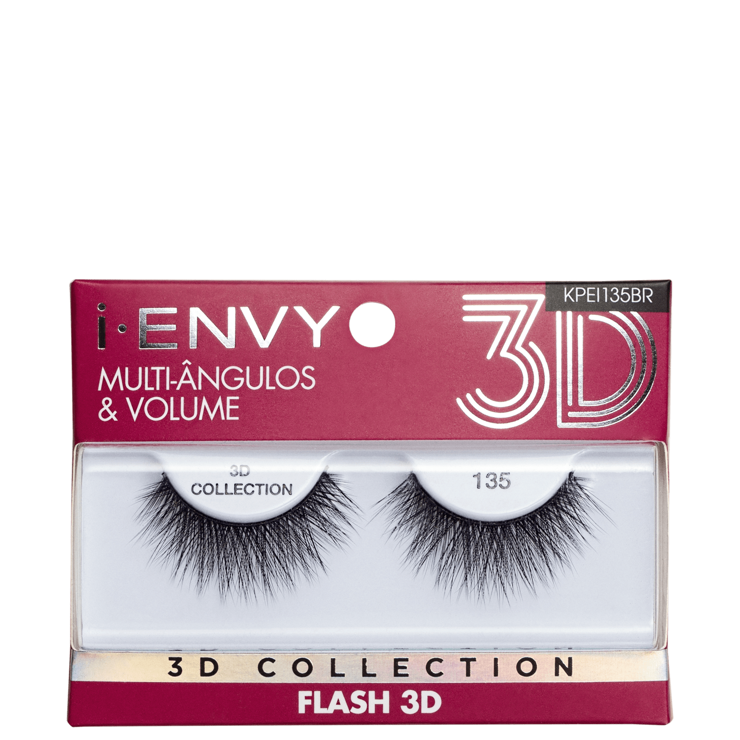 Cílios Postiços Kiss New York i-Envy Flash 3D Collection 135