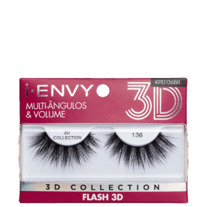 Cílios Postiços Kiss New York i-Envy Flash 3D Collection 136