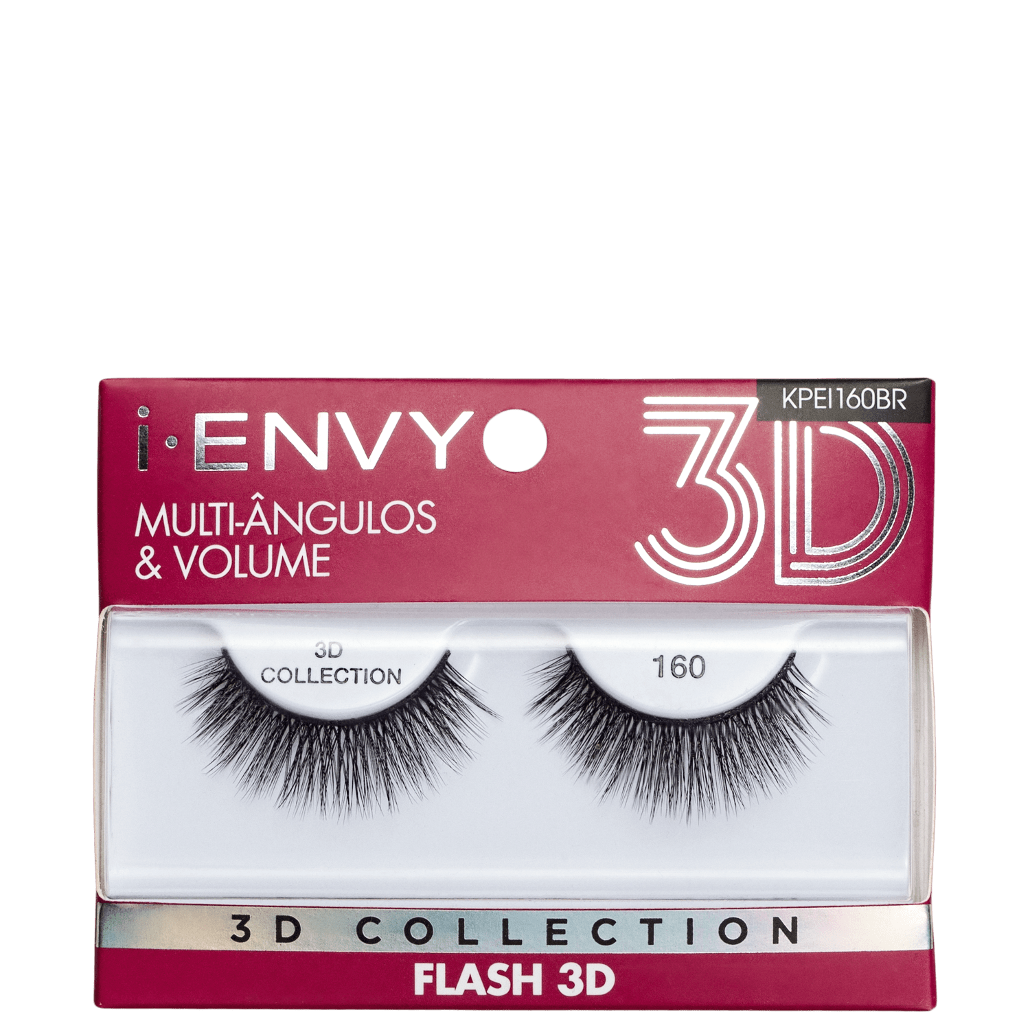 Cílios Postiços Kiss New York i-Envy Flash 3D Collection 160
