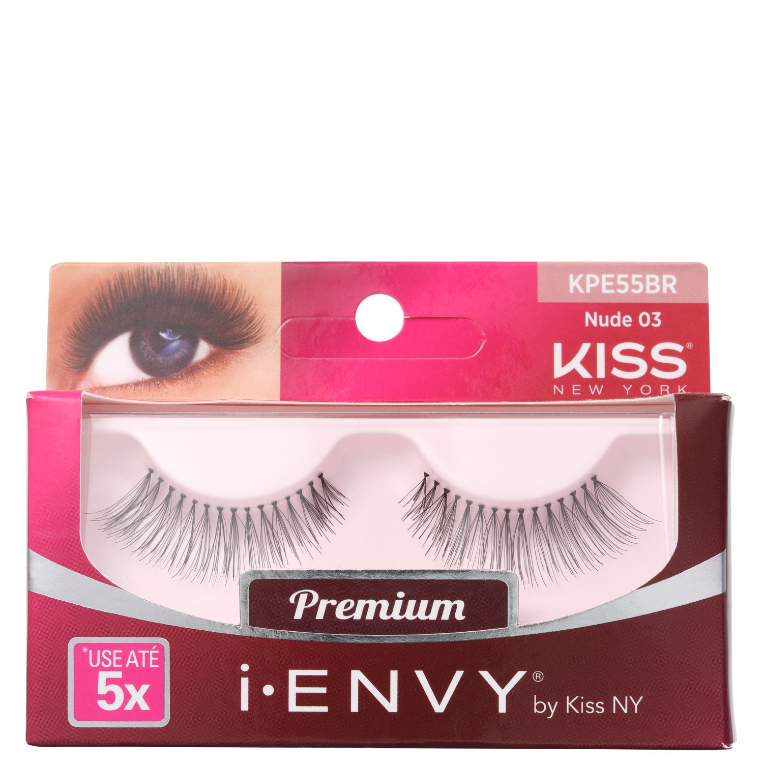 Cílios Postiços Kiss New York i-Envy Nude 03