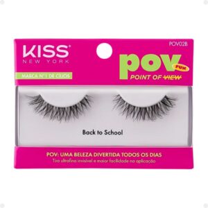 Cílios Postiços Kiss New York POV Back to School 2 unidades