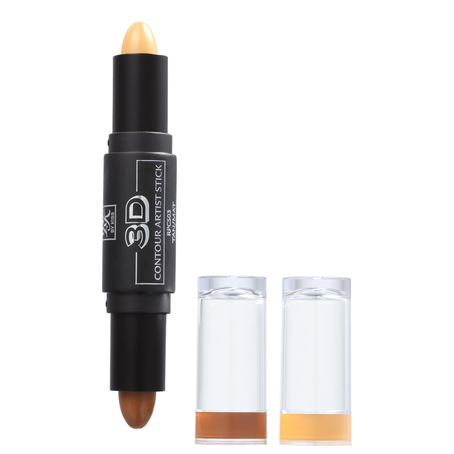 Contorno Facial Kiss New York Ruby Kisses 3D Contour Artist Stick Tan 4g