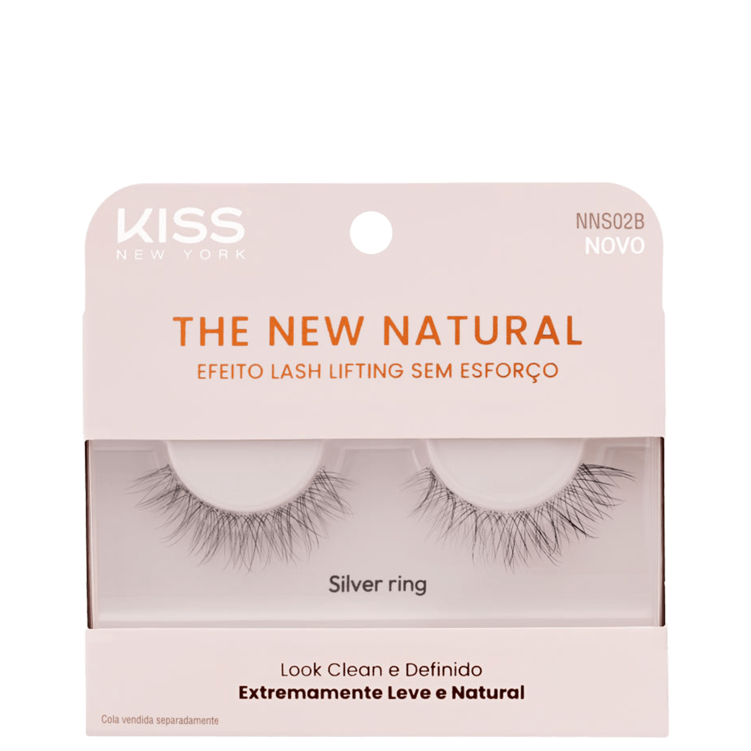 Cílios Postiços Kiss New York The New Natural Silver Ring