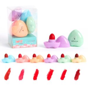 Kit 6 Mini Batom de Coração Love Pocket Vivai 6 Cores Diferentes Kit 6 Mini Batom de Coração Love Pocket Vivai 6 Cores Diferentes