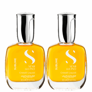 Kit Óleo Capilar Alfaparf Semi di Lino Sublime Cristalli Liquidi Double Shine (2 Unidades) Kit Óleo Capilar Alfaparf Semi di Lino Sublime Cristalli Liquidi Double Shine (2 Unidades)