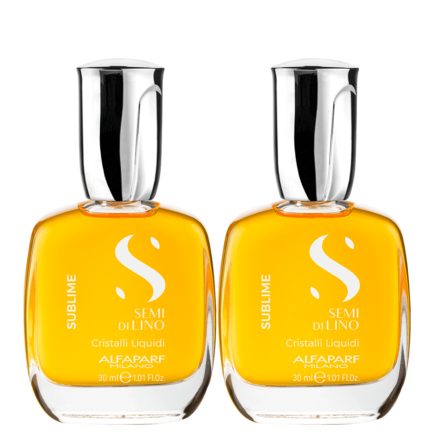 Kit Óleo Capilar Alfaparf Semi di Lino Sublime Cristalli Liquidi Double Shine (2 Unidades)