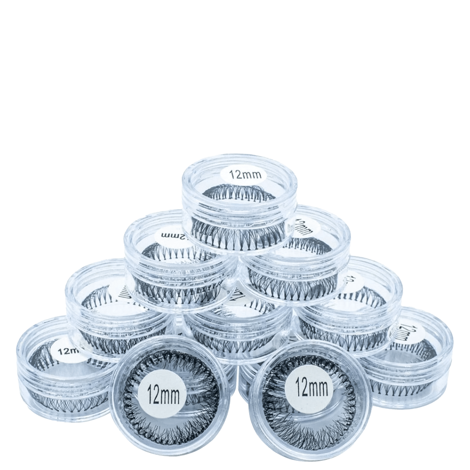 Kit Extensão Arte Sedução Tufo no Pote 12mm 12 unidades