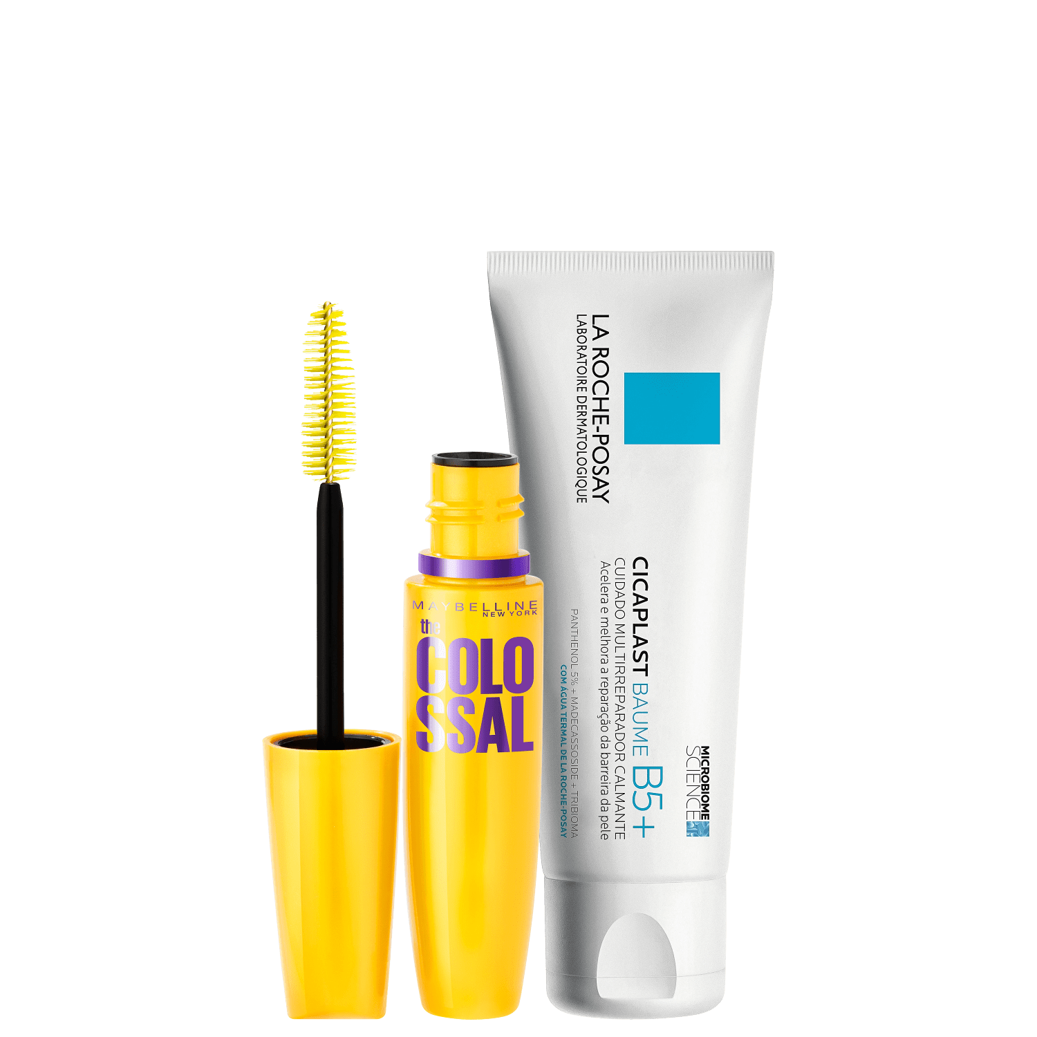 Kit Beleza na Web Cicaplast Baume B5 + Máscara de Cílios Maybelline The Colossal Volum’Express (2 Produtos)