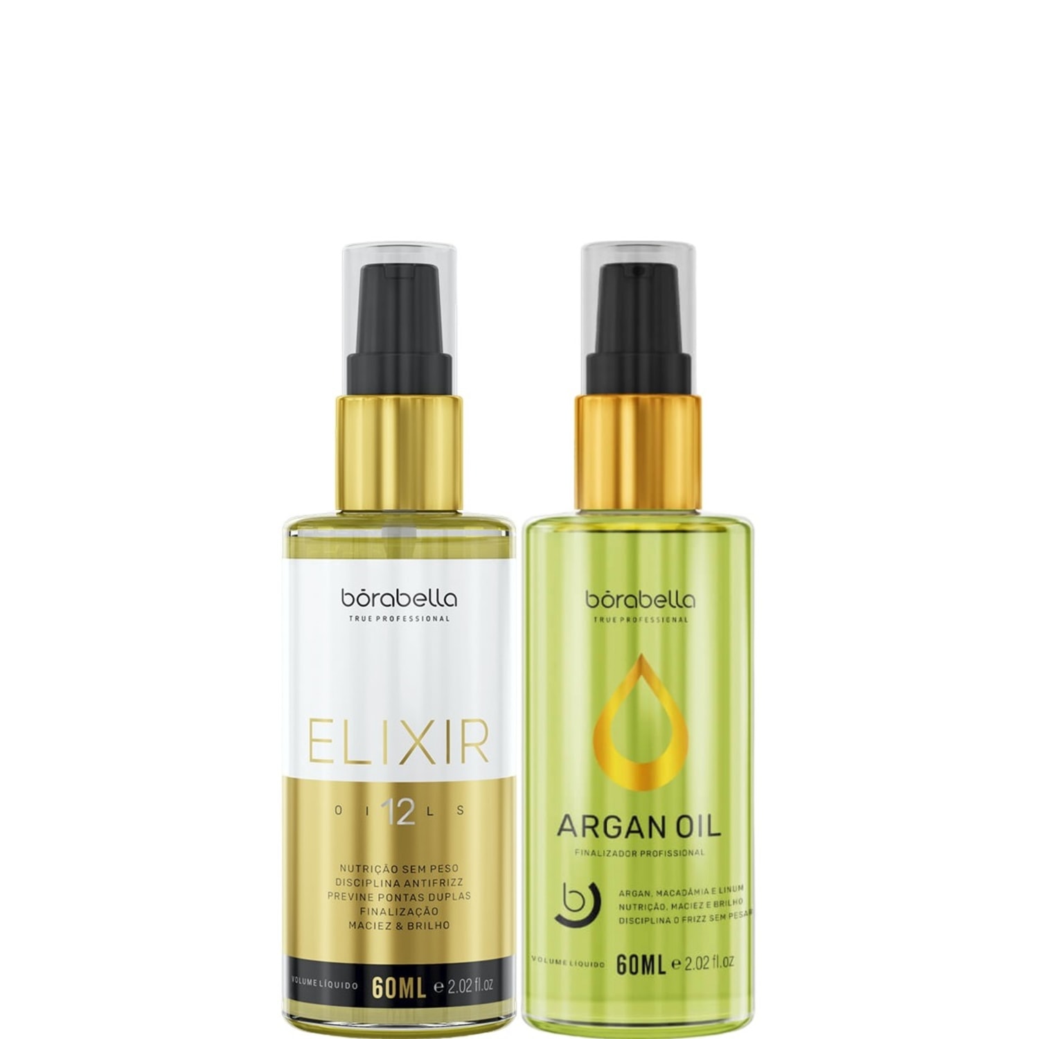 Kit Borabella Elixir 12 Óleos + Óleo de Argan (2 Produtos)