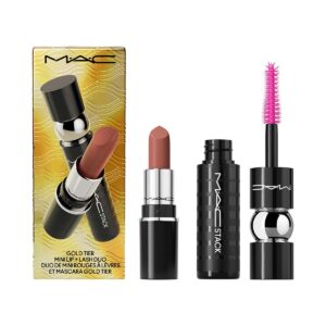 Kit Mini Batom e Máscara de Cílios MAC Gold Tier Sephora 1 Unidade Kit Mini Batom e Máscara de Cílios MAC Gold Tier Sephora 1 Unidade