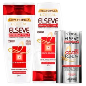 Kit L’Oréal Paris Elseve Reparação Total 5 Shampoo 200ml Condicionador 200ml Cicatri Renov