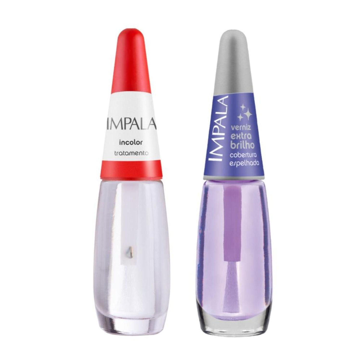 Kit Esmalte Impala Base Extra Brilho 7.5ml