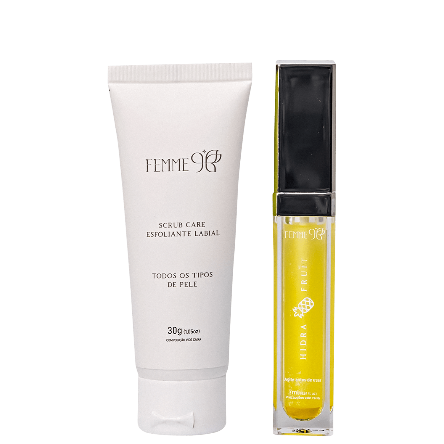 Kit Femme9 Scrub Care Hidra Fruit Abacaxi 2 unidades
