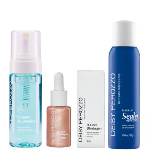 Kit de Maquiagem Deisy Perozzo Longa Duração Fixação em 3 Passos
