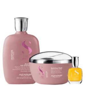 Kit Alfaparf Moisture Shampoo, Máscara e Cristalli Liquid Kit Alfaparf Moisture Shampoo, Máscara e Cristalli Liquid