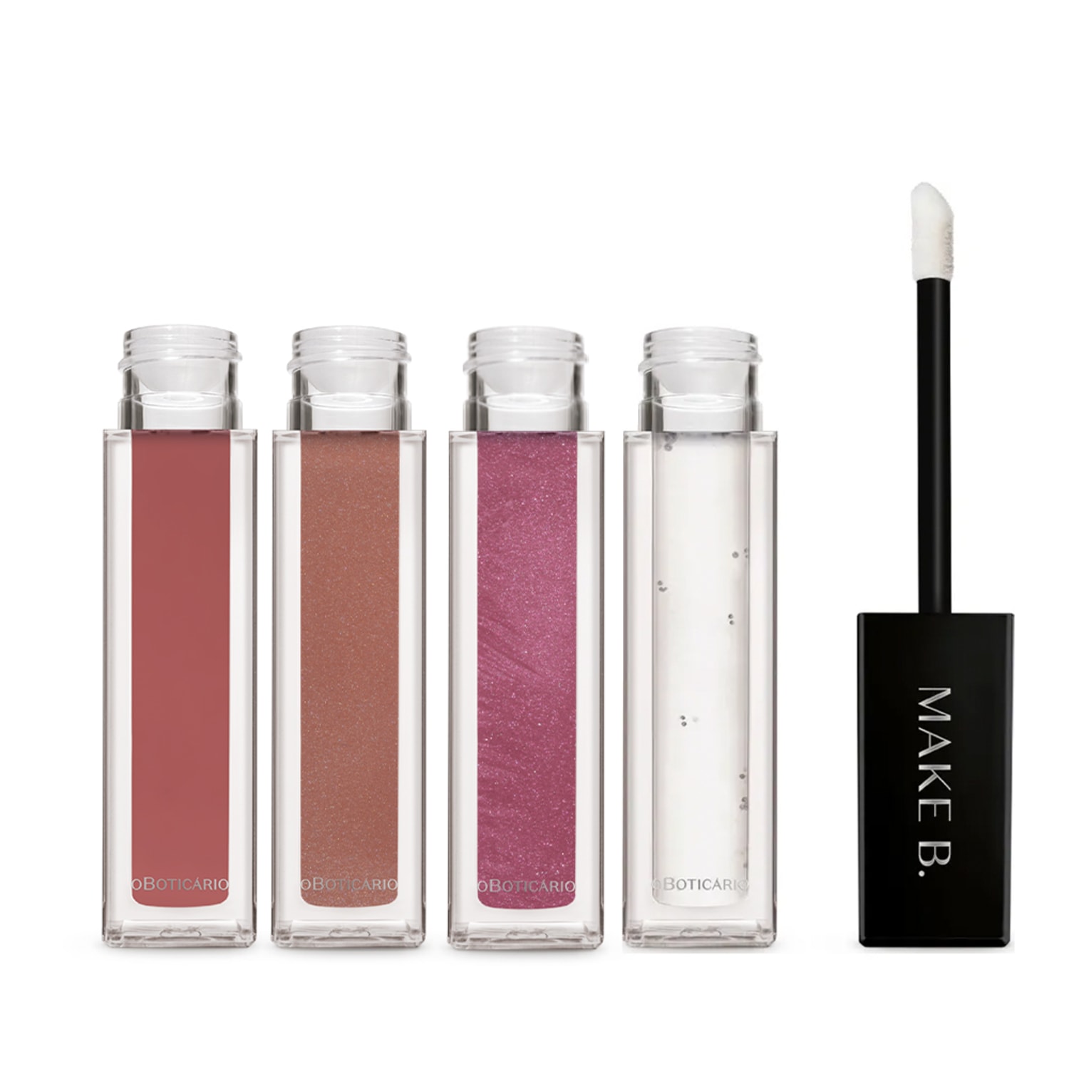 Kit Gloss Labial o Boticário Make B, 4 unidades