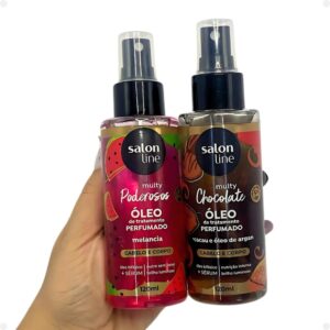 Kit Óleo Bifásico Perfumado Salon Line Multy (1 Chocolate e 1 Melancia) Kit Óleo Bifásico Perfumado Salon Line Multy (1 Chocolate e 1 Melancia)