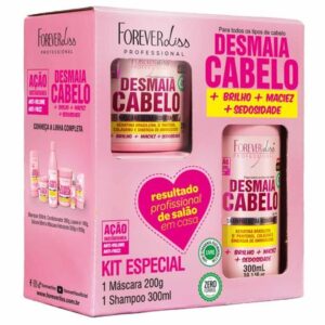 Kit Forever Liss Especial Desmaia Cabelo Shampoo Máscara