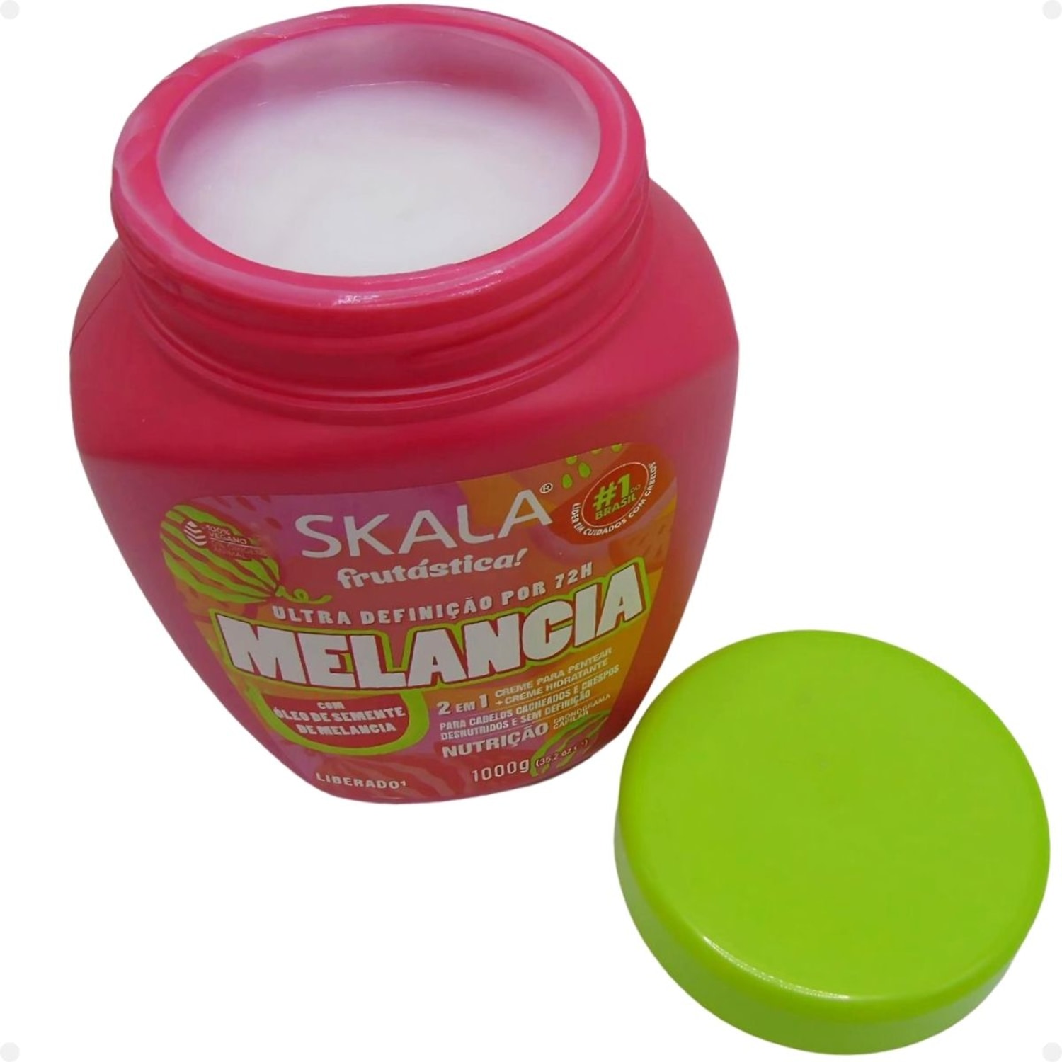 Kit Skala Cronograma Capilar Máscara Uva Melancia E Banana 1000g