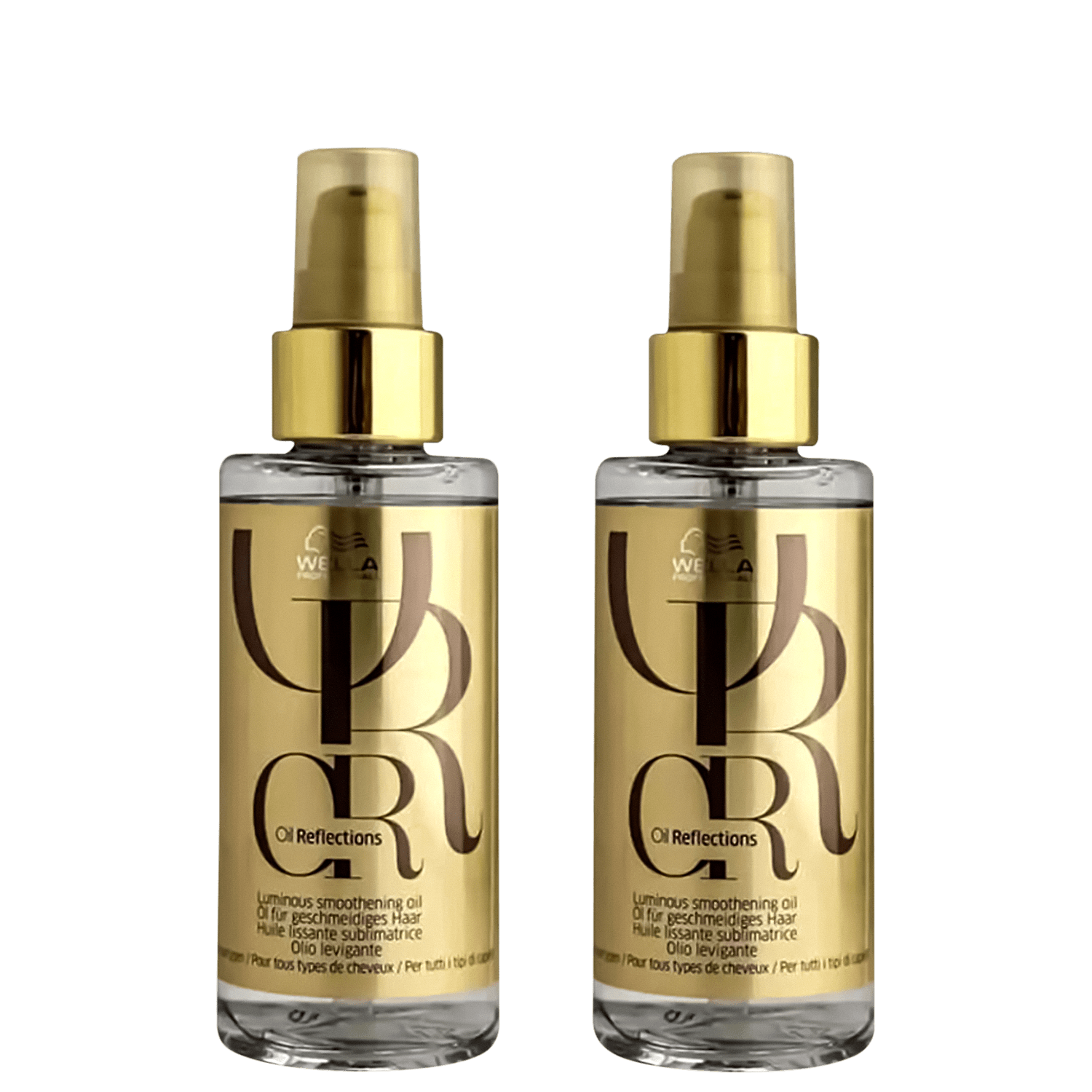 Kit Óleo Capilar Wella Professionals Oil Reflections Double Care Shine (2 Unidades)