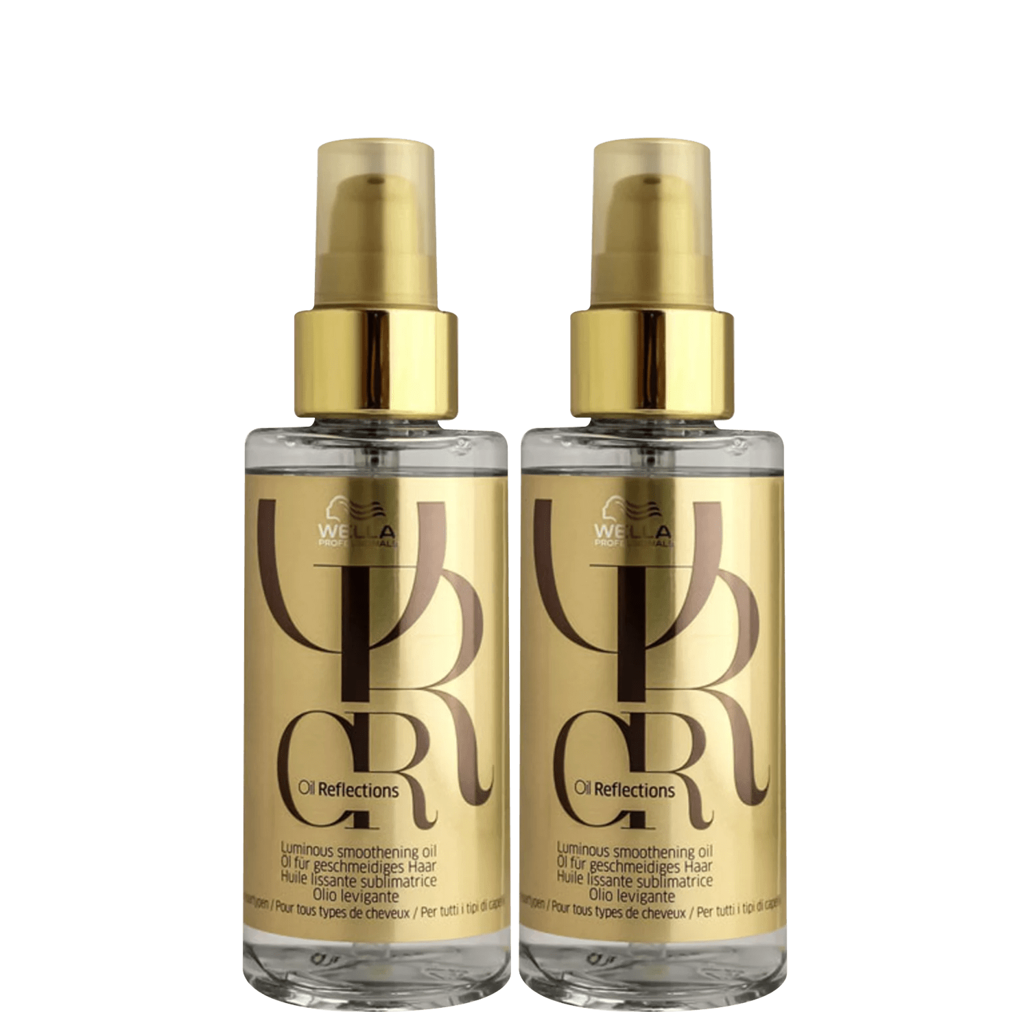 Kit Óleo Capilar Wella Professionals Oil Reflections Double Glow (2 Unidades)