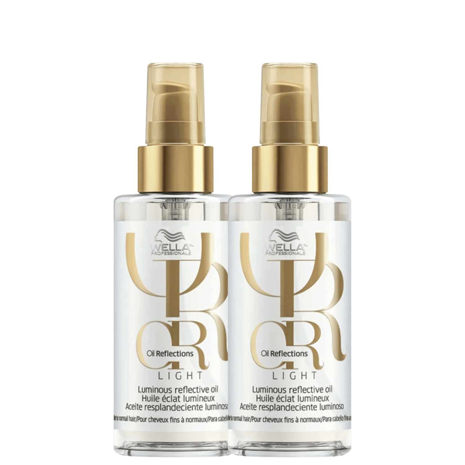 Kit Óleo Capilar Wella Professionals Oil Reflections Light Double Shine Care (2 Unidades)
