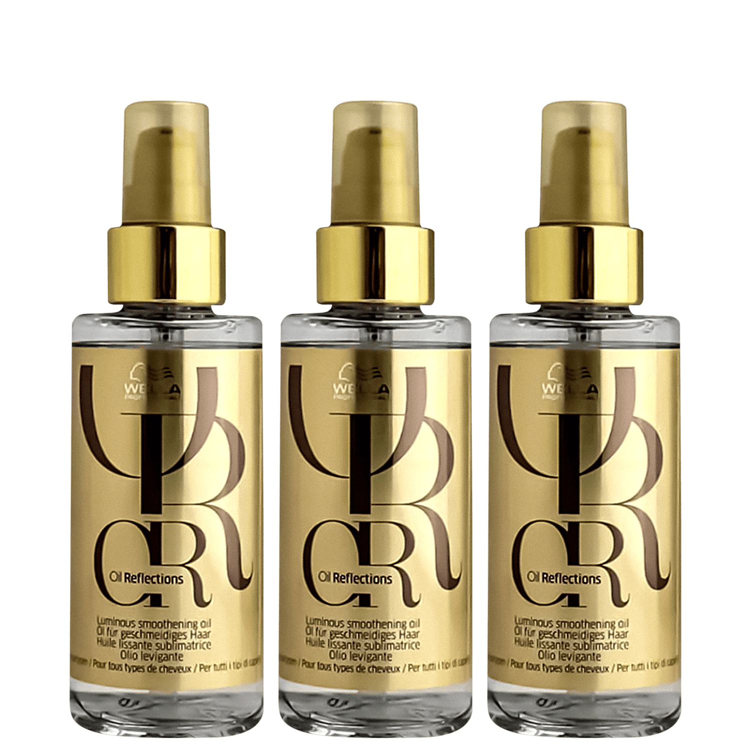 Kit Óleo Capilar Wella Professionals Oil Reflections Triple (3 Unidades)