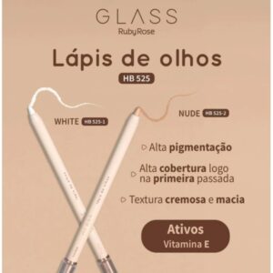 Lápis de Olho Ruby Rose Linha Glass Nude