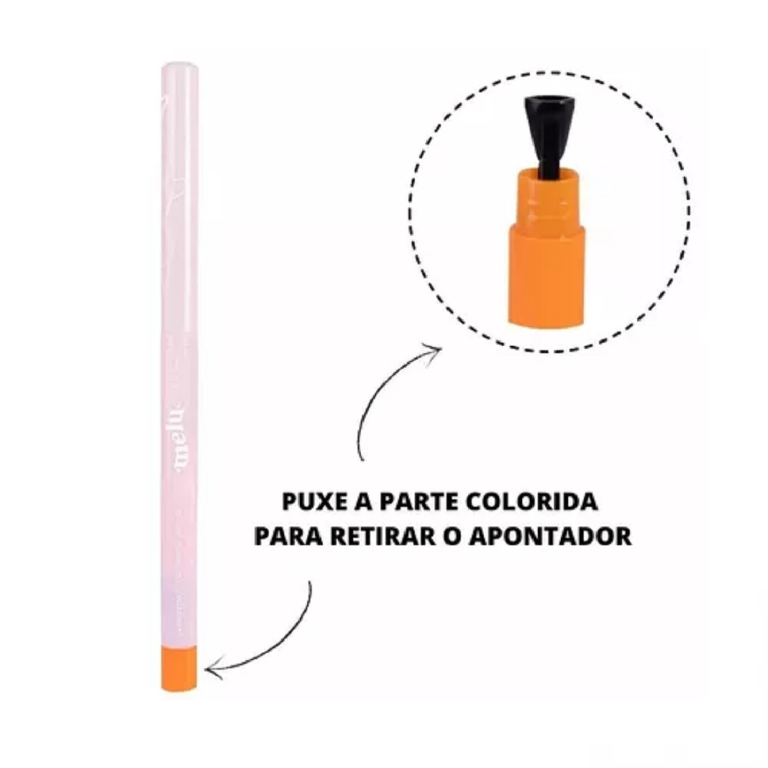 Lápis de Olho Retrátil Matte Colorido Ruby Rose Melu Lilac Glow