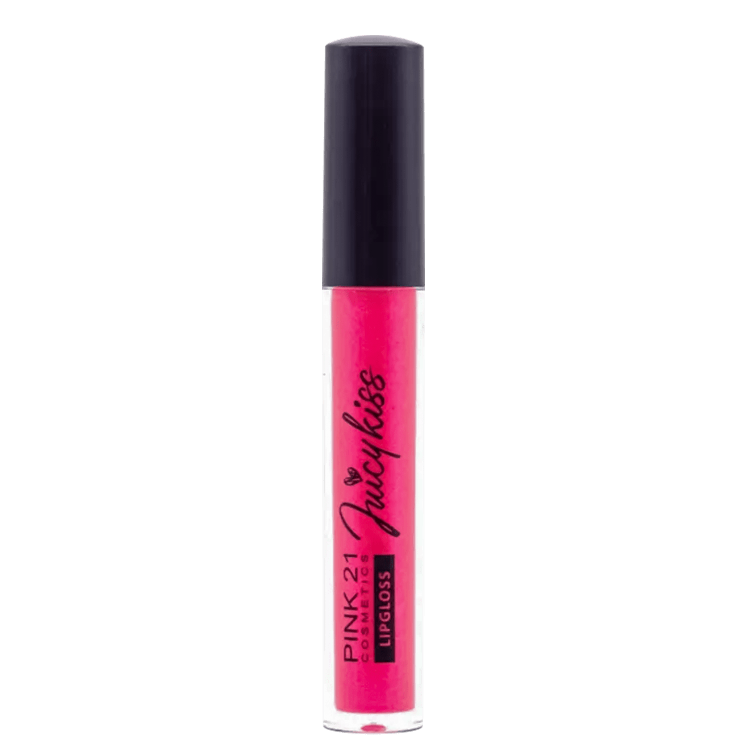 Lip Gloss Com Glitter Pink 21 Juicy Kiss 05 4ml