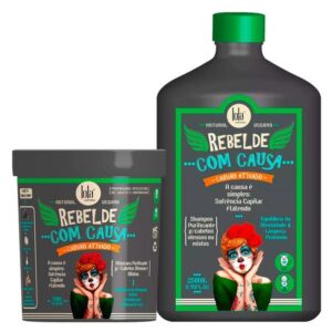 Kit Lola Cosmetics Lola Rebelde Com Causa Carvão Ativado Shampoo Máscara Kit Lola Cosmetics Lola Rebelde Com Causa Carvão Ativado Shampoo Máscara