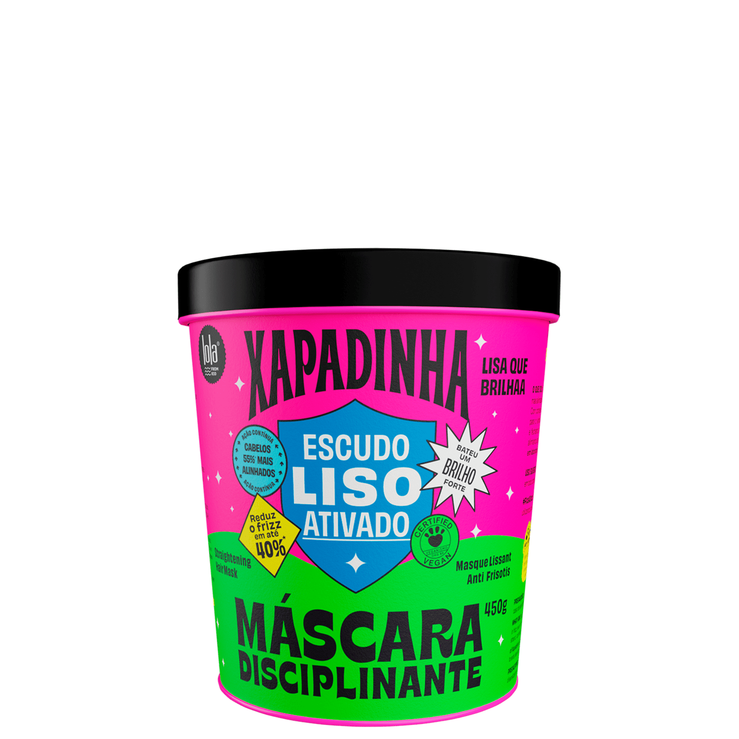Máscara Capilar Disciplinante Lola Cosmetics Xapadinha 450g