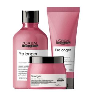 Kit Loreal Professionnel Pro Longer Shampoo Condicionador 200ml Máscara 500g Kit Loreal Professionnel Pro Longer Shampoo Condicionador 200ml Máscara 500g