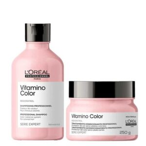 Kit L’Oréal Professionnel Resveratrol Vitamino Color Shampoo Máscara Kit L’Oréal Professionnel Resveratrol Vitamino Color Shampoo Máscara