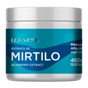 Máscara Capilar Lowell Alto Impacto Extrato De Mirtilo 450g