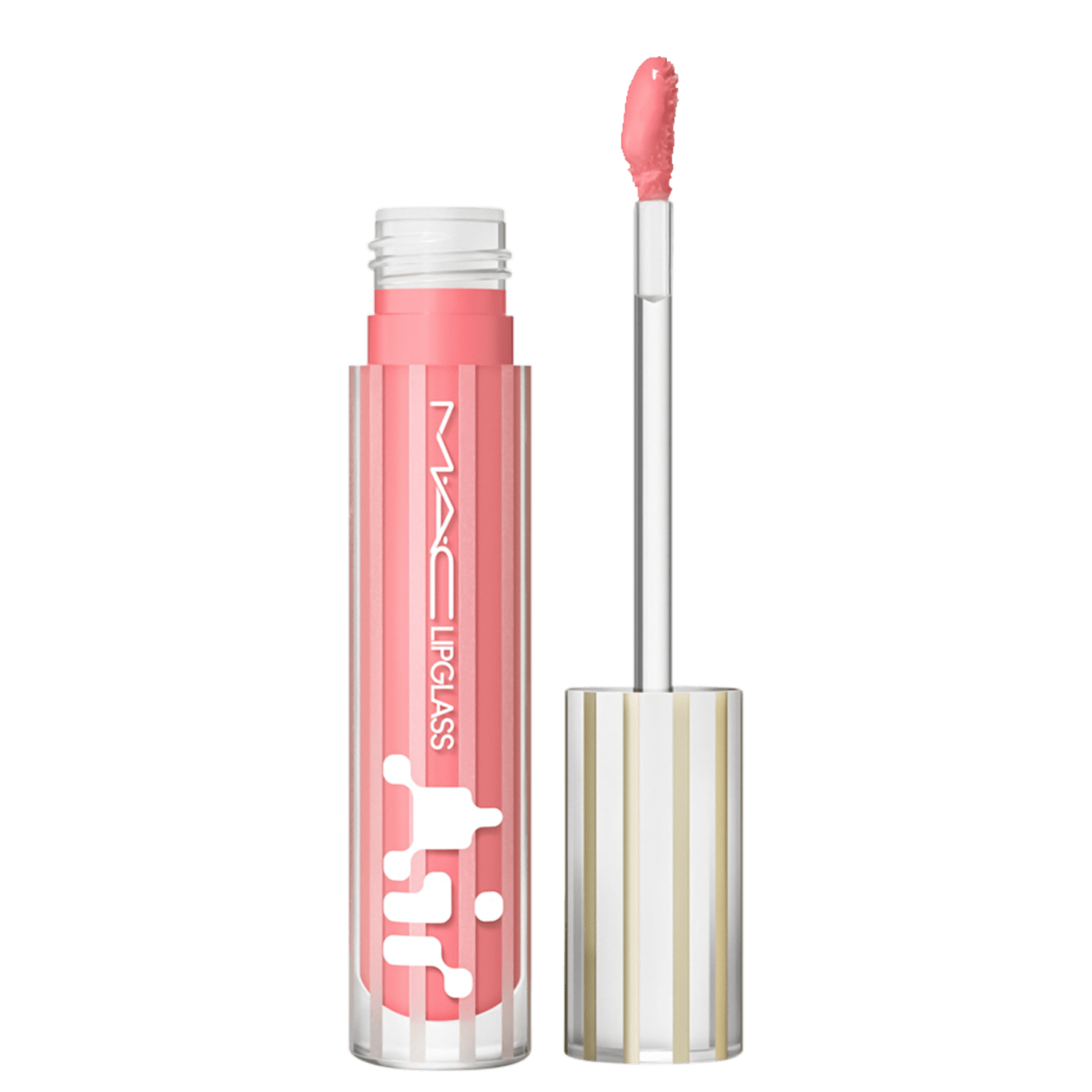 Gloss Labial M,A,C Lipglass Airshine Snobbish 5ml
