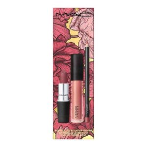 Kit Labial MAC Pout Full of Posies (Batom + Lápis + Gloss) Pink Soar 1 Unidade