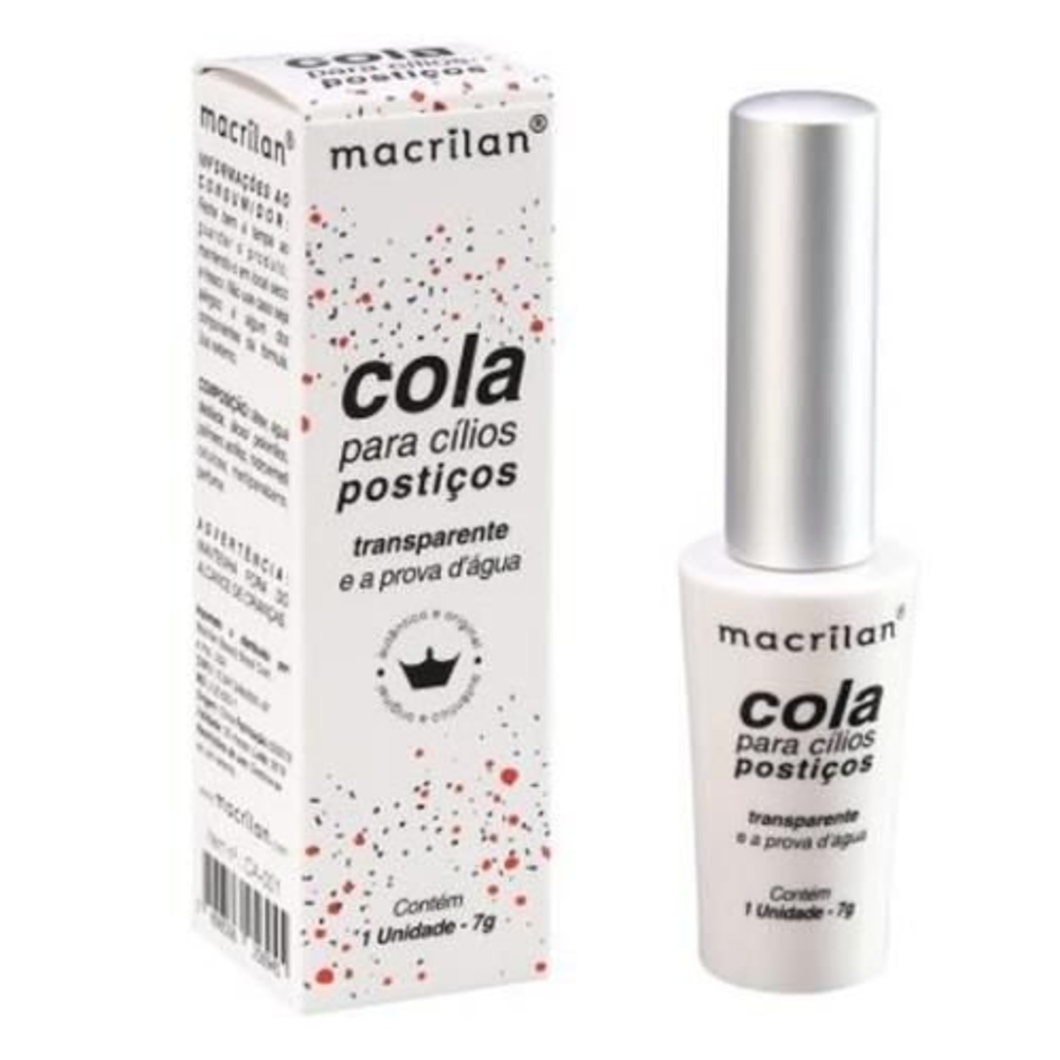 Cola para Cílios Macrilan CA-001 Transparente 7g