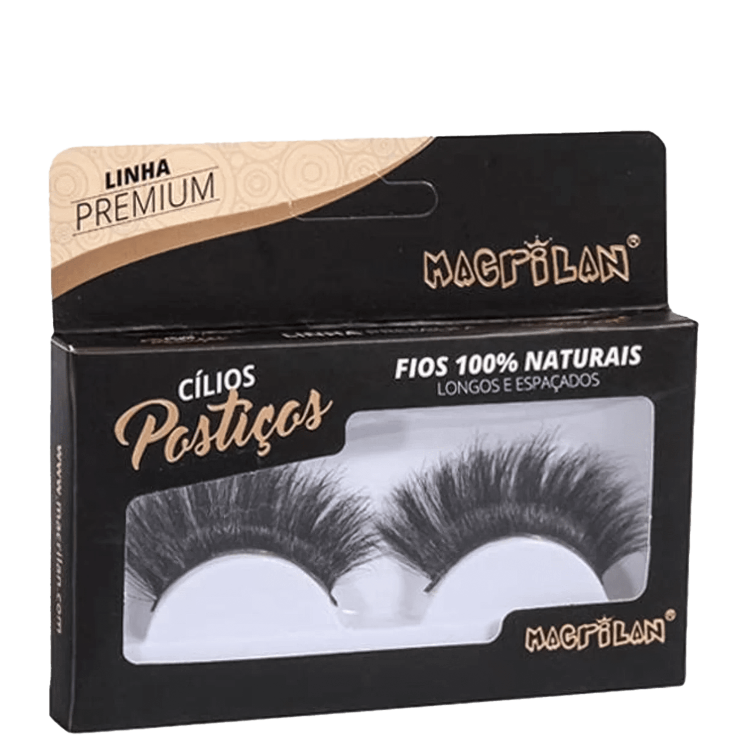Cílios Postiços Macrilan Fios Longos e Espaçados CL7-3