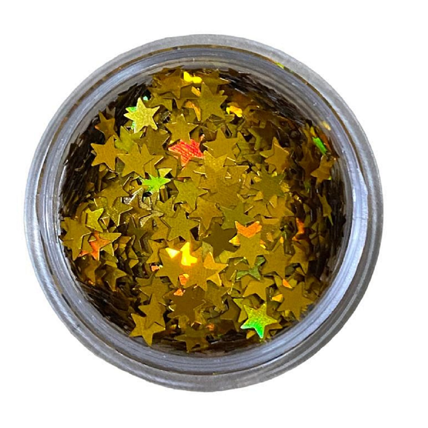 Glitter Holográfico Make A Estrelas Dourado 3,0g