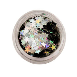 Glitter Holográfico Make A Estrelas Prata 3,0g Glitter Holográfico Make A Estrelas Prata 3,0g