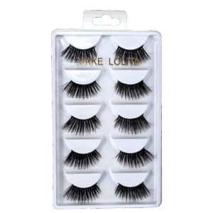 Cílios Postiços Maquiagem Virtual Cantoneira ML235 10 unidades Cílios Postiços Maquiagem Virtual Cantoneira ML235 10 unidades