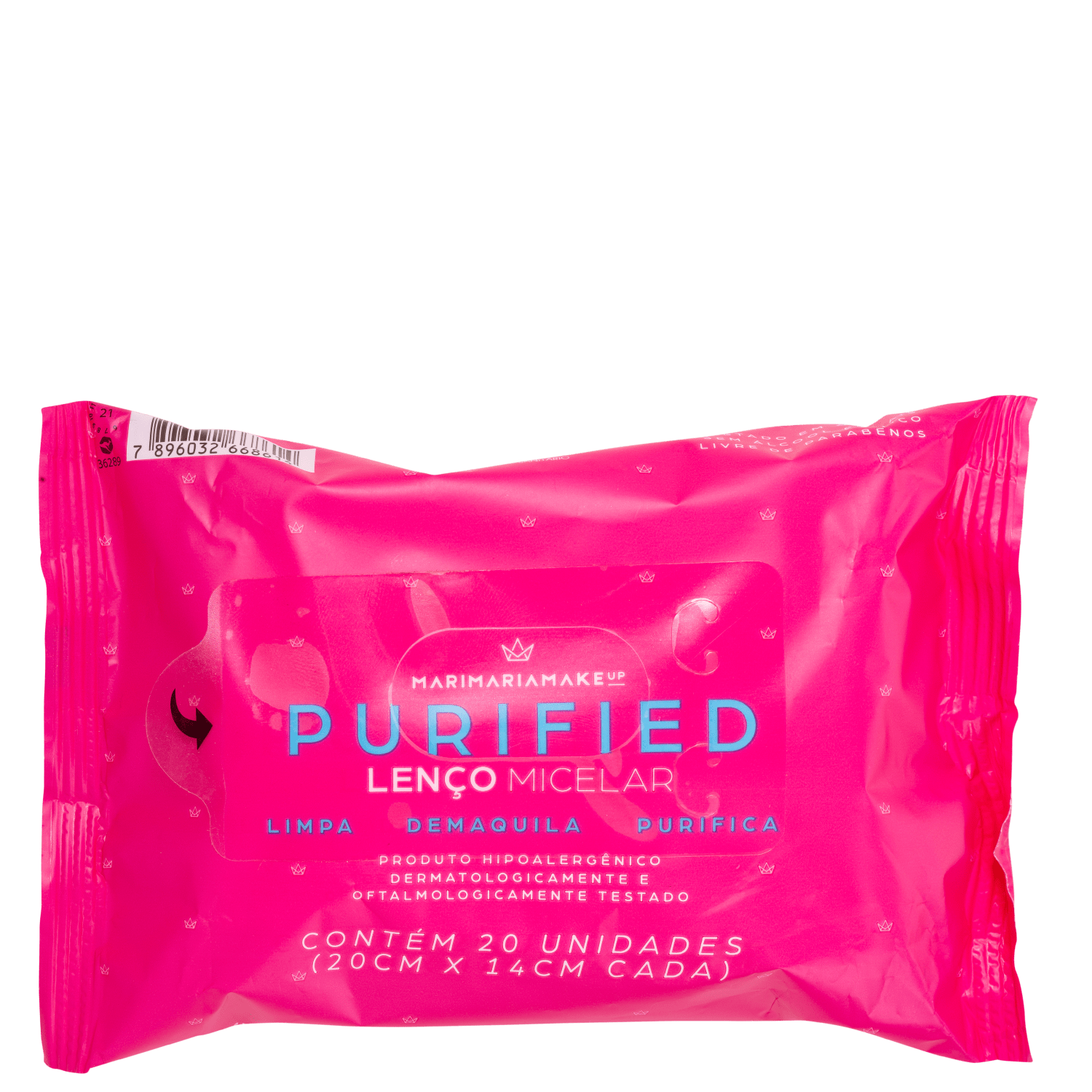 Lenço Demaquilante Mari Maria Makeup Purified Micelar 128g