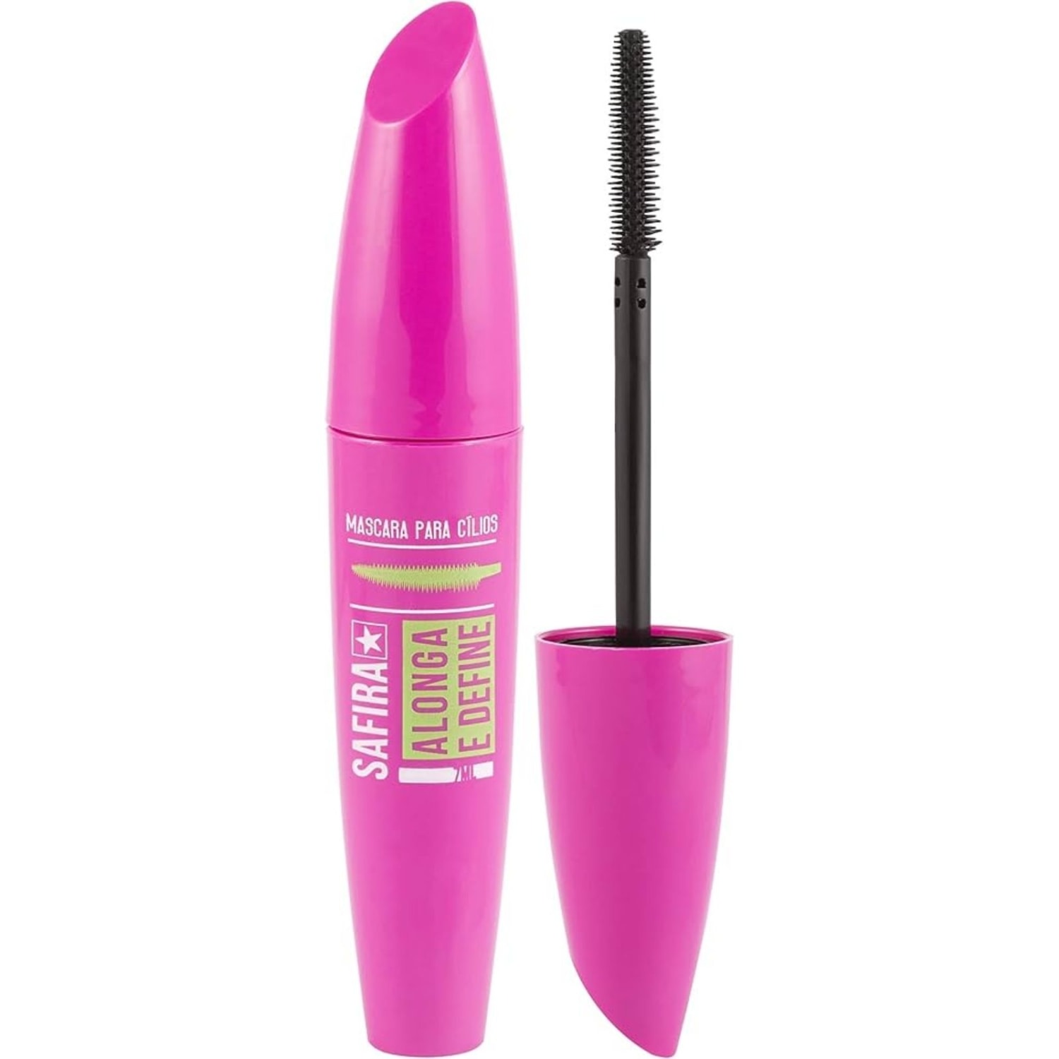 Máscara de Cílios Safira Alonga e Define Basic Blister Rosa